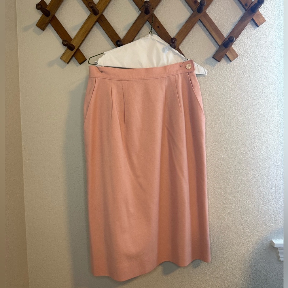 Pendleton Pink Midi Pencil Skirt